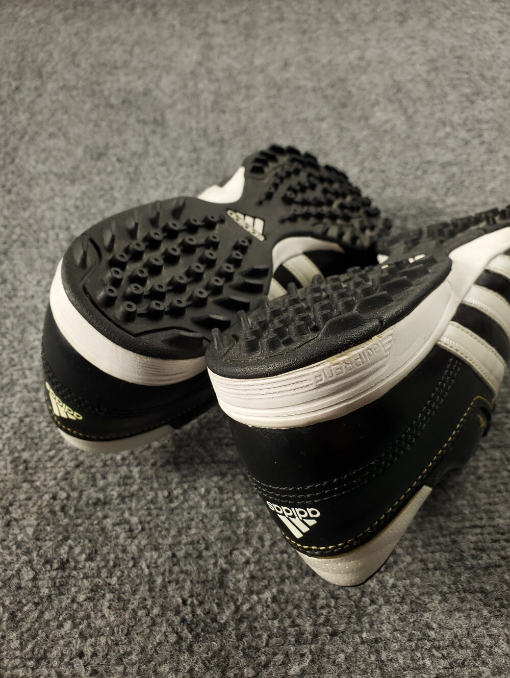 Adidas AdiNova TRX II TF Turf Soccer Shoes 7.5 Black White Leather Cleats G14383 - Picture 10 of 14